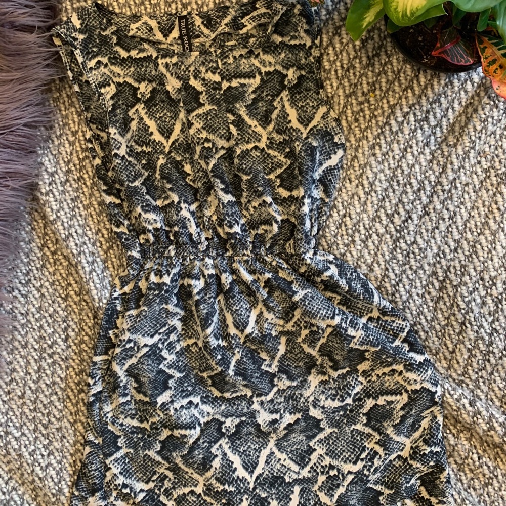 Snake print dress